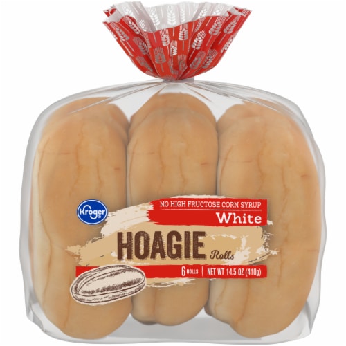 Kroger® Unseeded Soft Hoagie Rolls Perspective: front