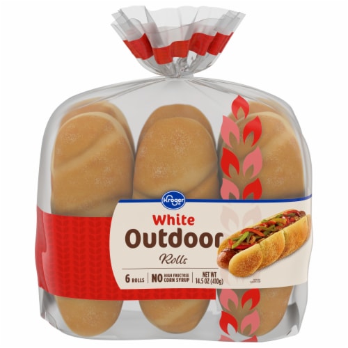 Kroger® White Outdoor Rolls Perspective: front