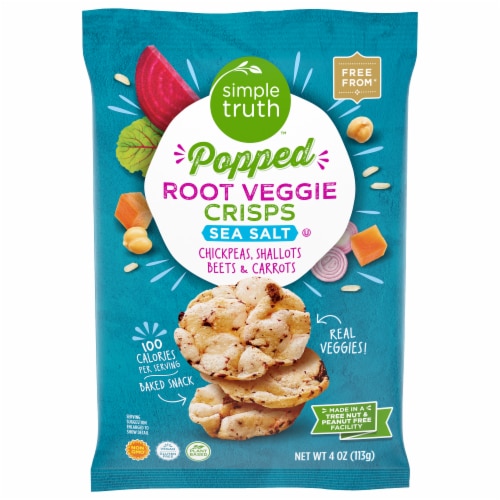 Simple Truth® Sea Salt Root Veggie Popped Chips Perspective: front