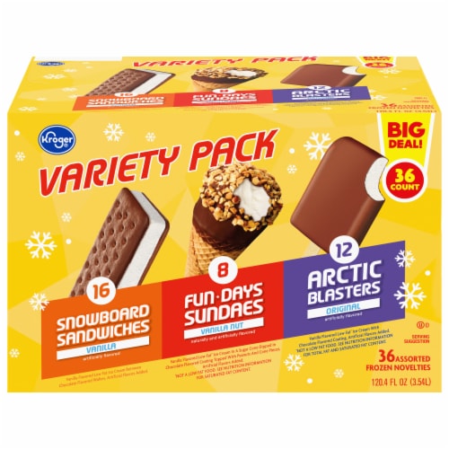 Kroger Assorted Variety Pack Frozen Dessert Bars Sandwiches