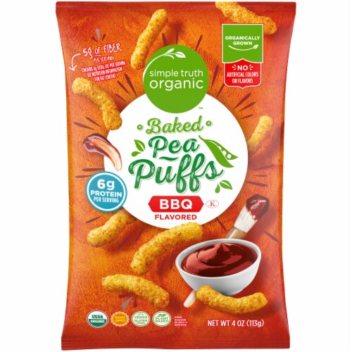 Simple Truth Organic™ BBQ Pea Puffs Chips Perspective: front