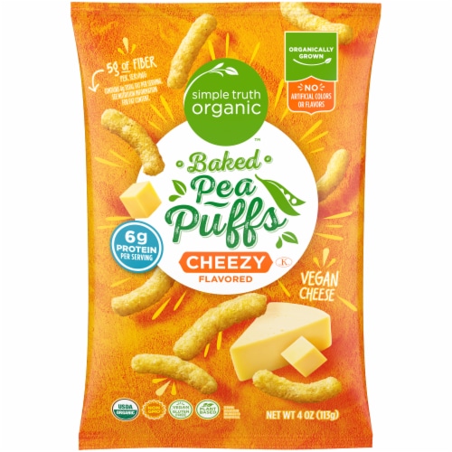 Simple Truth Organic Cheezy Baked Pea Puffs Perspective: front