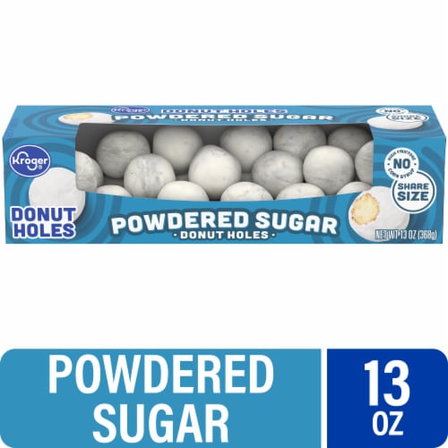 Kroger® Powdered Sugar Donut Holes Perspective: front