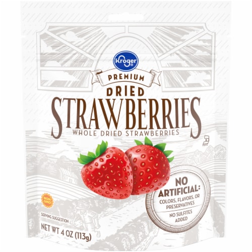Kroger® Premium Whole Dried Strawberries Perspective: front