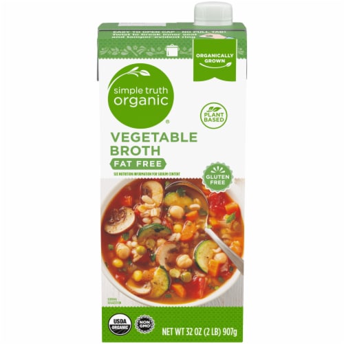 Simple Truth Organic® Fat Free Vegetable Broth Perspective: front