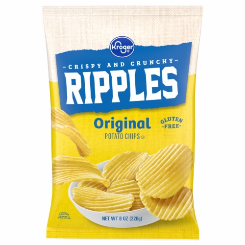 Kroger® Classic Ripples Potato Chips Perspective: front