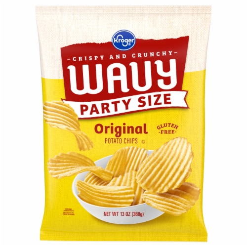 Kroger® Classic Wavy Potato Chips Perspective: front