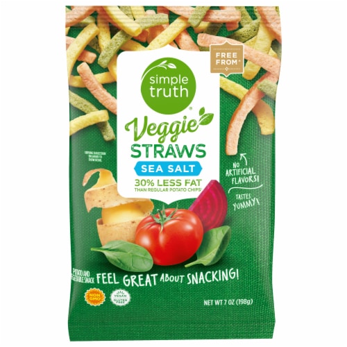 Simple Truth® Sea Salt Veggie Straws Perspective: front