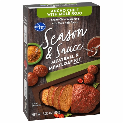 Kroger® Season & Sauce Ancho Chile with Rojo Mole Meatball & Meatloaf Kit Perspective: front