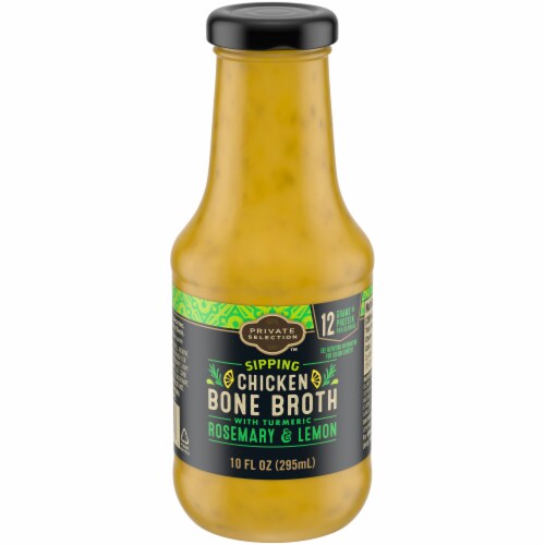 Private Selection™ Chicken Bone Broth With Tumeric Rosemary & Lemon Perspective: front