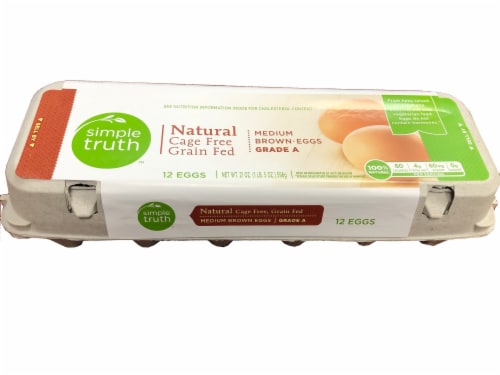 Simple Truth™ Natural Cage Free Medium Brown Eggs Perspective: front