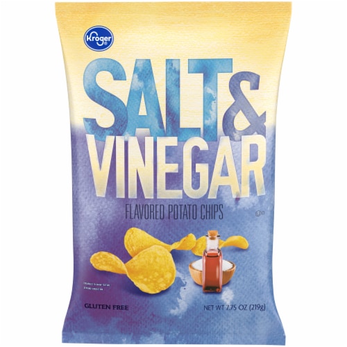 Kroger® Salt & Vinegar Potato Chips Perspective: front