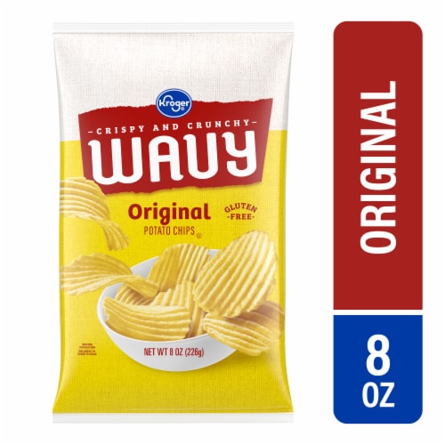 Kroger® Original Wavy Potato Chips Perspective: front