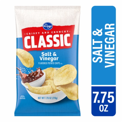 Kroger® Salt & Vinegar Potato Chips Perspective: front