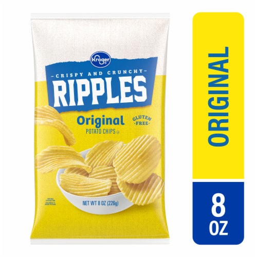 Kroger® Classic Ripples Potato Chips Perspective: front