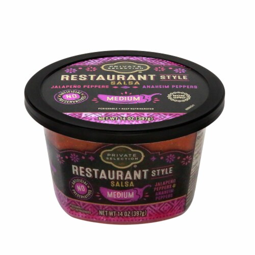 Private Selection® Medium Restaurant Style Salsa Perspective: front
