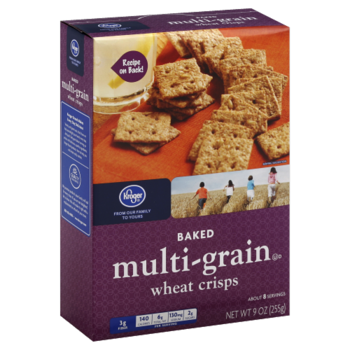 Kroger®  Baked Multigrain Wheat Crisps Perspective: front