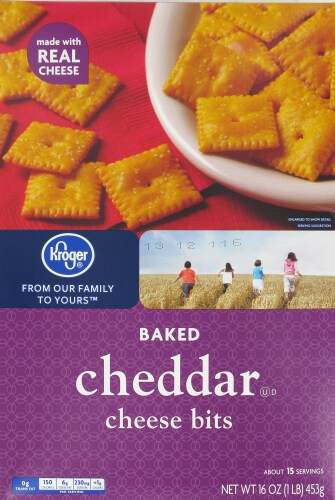 Kroger® Cheddar Cheese Bits Perspective: front