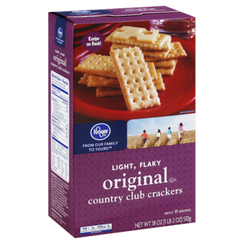 Kroger®  Original Country Club Crackers Perspective: front