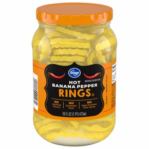 Kroger® Hot Banana Pepper Rings Perspective: front