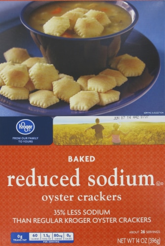Kroger® Unsalted Oyster Crackers Perspective: front