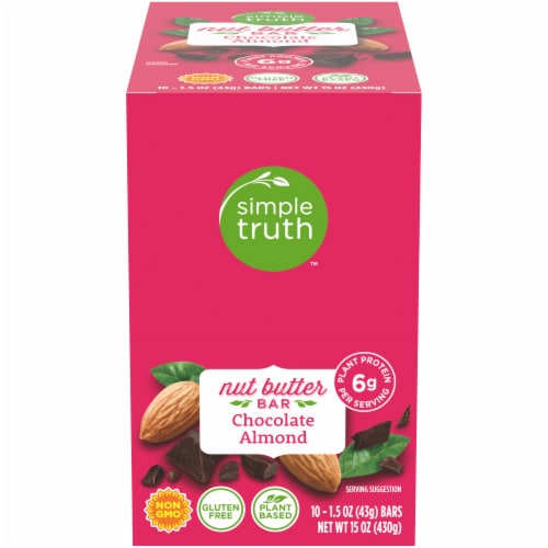 Simple Truth™ Chocolate Almond Nut Butter Bars Perspective: front