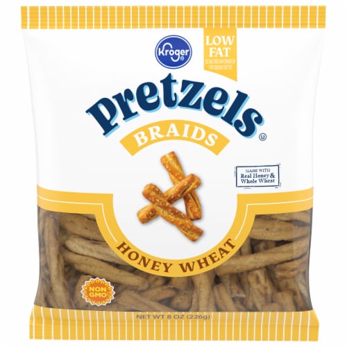 Kroger Honey Wheat Braided Pretzels Perspective: front