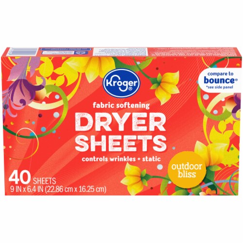 Kroger® Outdoor Bliss Fabric Softening Dryer Sheets Perspective: front
