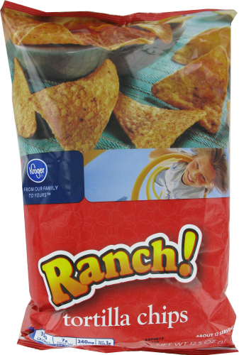 Kroger® Ranch! Tortilla Chips Perspective: front