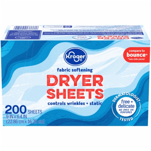 Kroger® Free + Delicate Fabric Softening Dryer Sheets Perspective: front