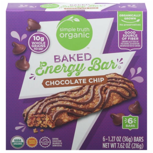 Simple Truth Organic™ Chocolate Chip Drizzle Baked Energy Bar Perspective: front