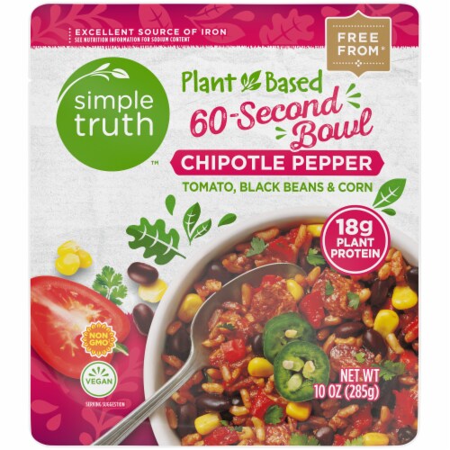 Simple Truth™ Plant Based Chipotle Pepper Bowl Perspective: front