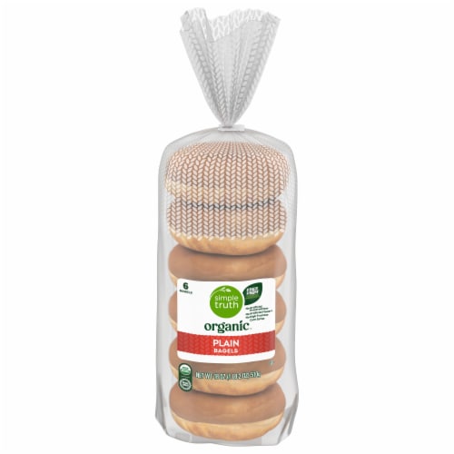 Simple Truth Organic™ Plain Bagels Perspective: front