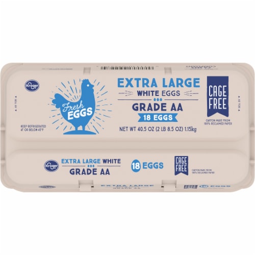 Kroger® Cage Free Extra Large Grade AA White Eggs Perspective: front