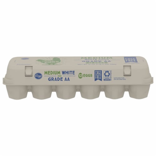 Kroger® Cage Free Medium White Eggs Perspective: front