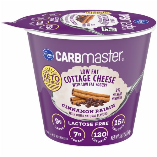 Kroger® Carbmaster® Cinnamon Raisin Low Fat Cottage Cheese Perspective: front