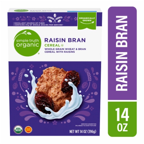 Simple Truth Organic™ Raisin Bran Cereal Perspective: front
