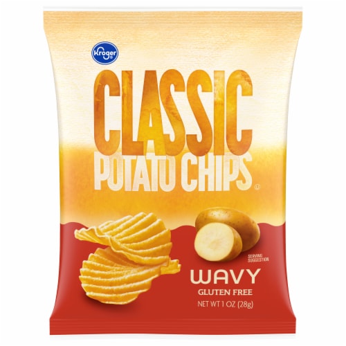 Kroger® Classic Wavy Potato Chips Perspective: front