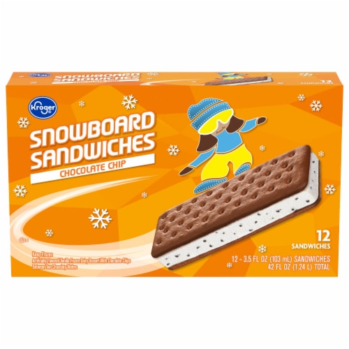 Kroger® Chocolate Chip Snowboard Sandwiches Perspective: front