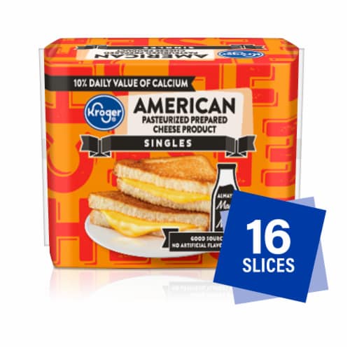 Kroger® American Cheese Singles Perspective: front