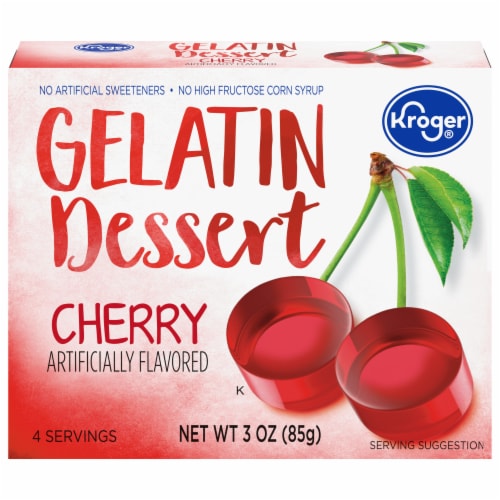 Kroger® Cherry Gelatin Dessert Mix Perspective: front