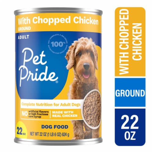 Pet Pride® Chopped Ground Dinner with Chicken Wet Dog Food, 22 oz Kroger