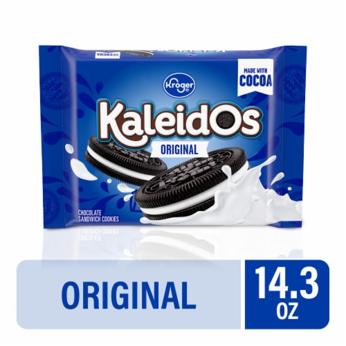 Kroger® Kaleidos Original Chocolate Sandwich Cookies Perspective: front