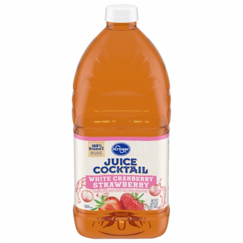 Kroger® White Cranberry Strawberry Juice Cocktail Perspective: front