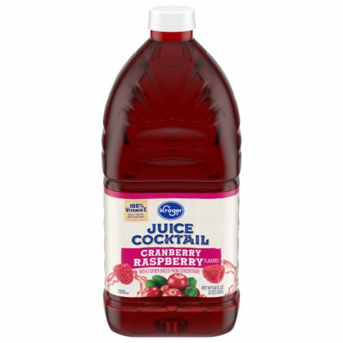 Kroger® Cranberry Raspberry Flavored Juice Cocktail Perspective: front