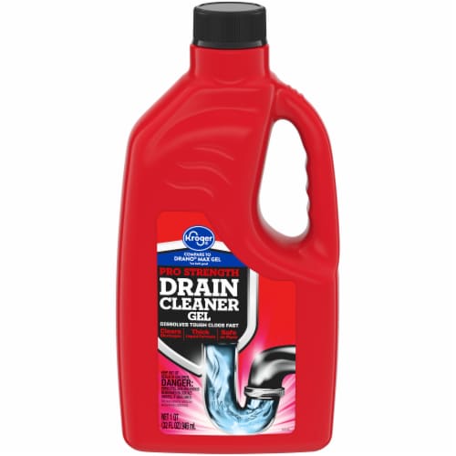 Drano Drain Cleaner, Liquid 32 fl oz, Cleaning Wipes