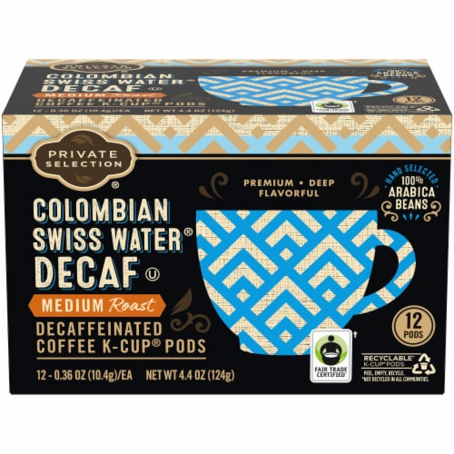 Private Selection® Decaf Colombian Swiss Water® Medium Roast K-Cup® Coffee Pods Perspective: front