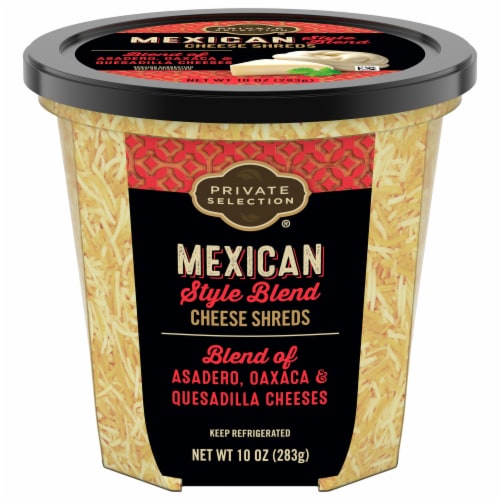 Private Selection® Mexican Style Blend Shredded Cheese Perspective: front