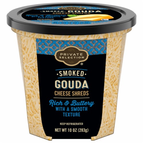 Private Selection® Smoked Gouda Shredded Cheese Perspective: front