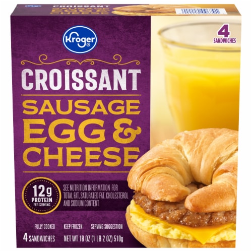 Kroger® Sausage Egg & Cheese Croissant Perspective: front